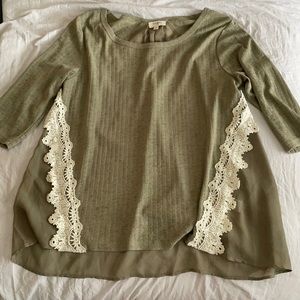 Olive Green Blouse